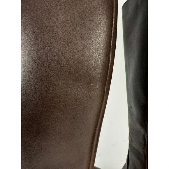 BLONDO Aqua Protect Block Heel Knee-High Chocolate Brown Leather Riding Boots 7M - Picture 12 of 12